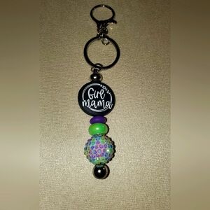 Girl Mama Keychain / Bag Clip
